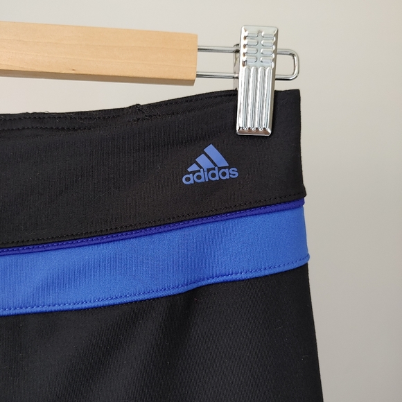 Adidas Crop Capri Pants Black Size Small Yoga Pants - Picture 4 of 9